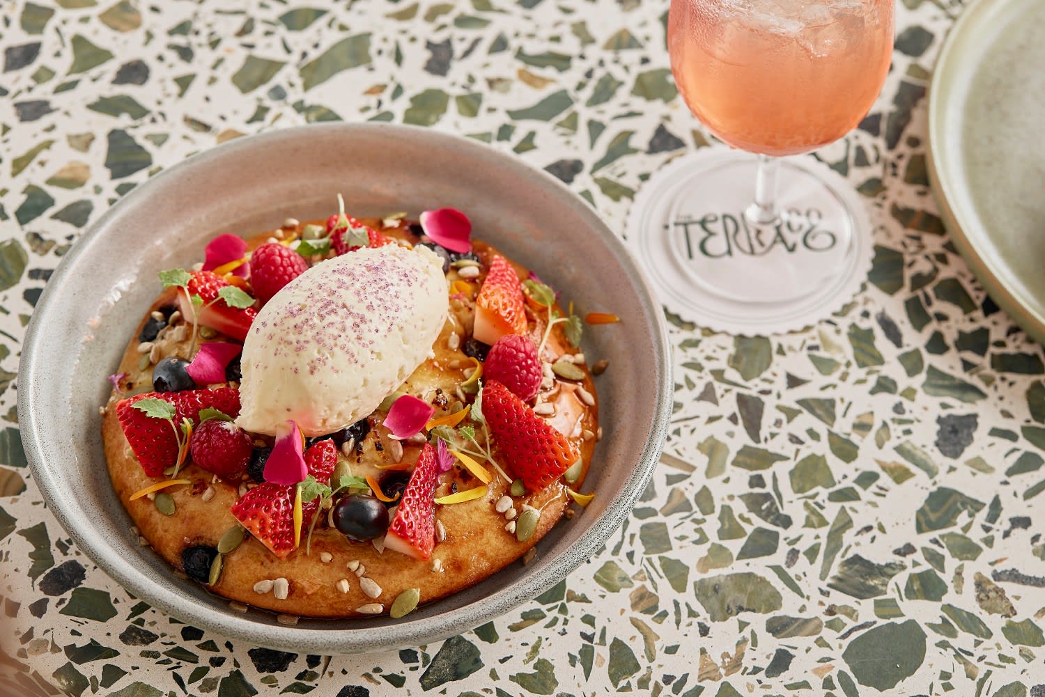 The Terrace's ricotta hotcake at the Royal Botanic Gardens